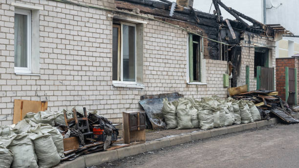 Professional Fire Damage Removal technician working in Baltimore, MD